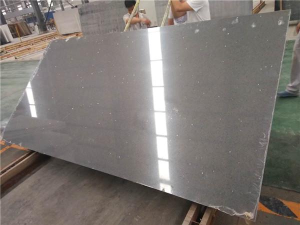 sparkling grey slabs