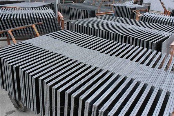 india black polished slabs tiles