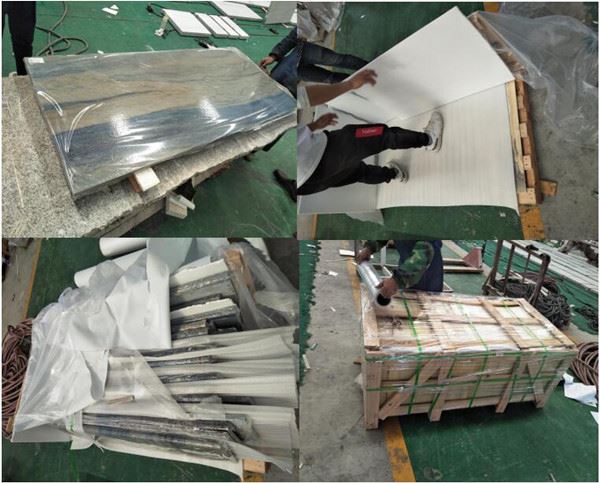 super white premium quartzite packing