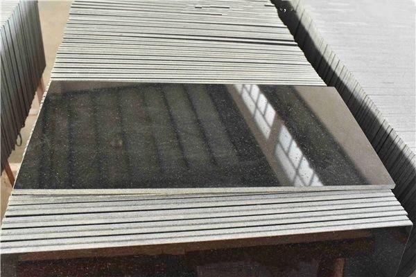 india black polished  tiles slabs absolute black granite tile