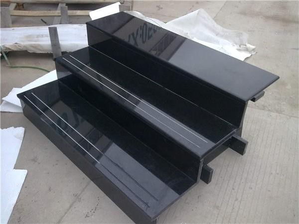 black granite tile shanxi black granite polished stairs