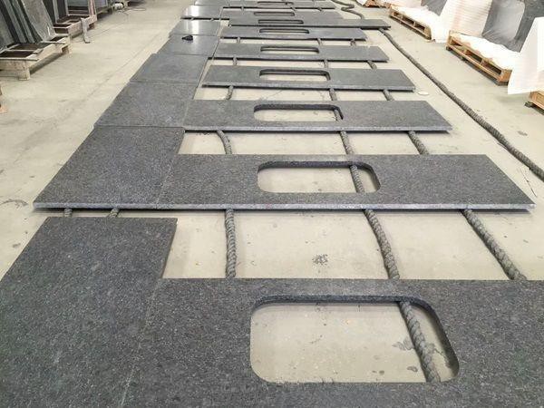 steel grey granite kitchen tops