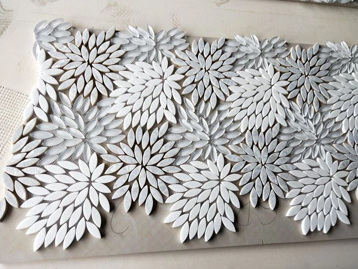 marble and glass mosaic tile for wall