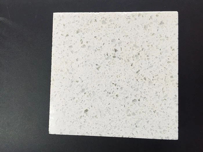 white quartz with mirror flecks wall tiles