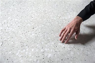 Pearl White Terrazzo plokštė