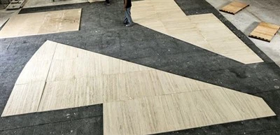 Travertino sienų apvalkalo plytelės