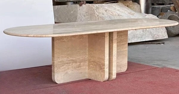 Travertine Dining Table